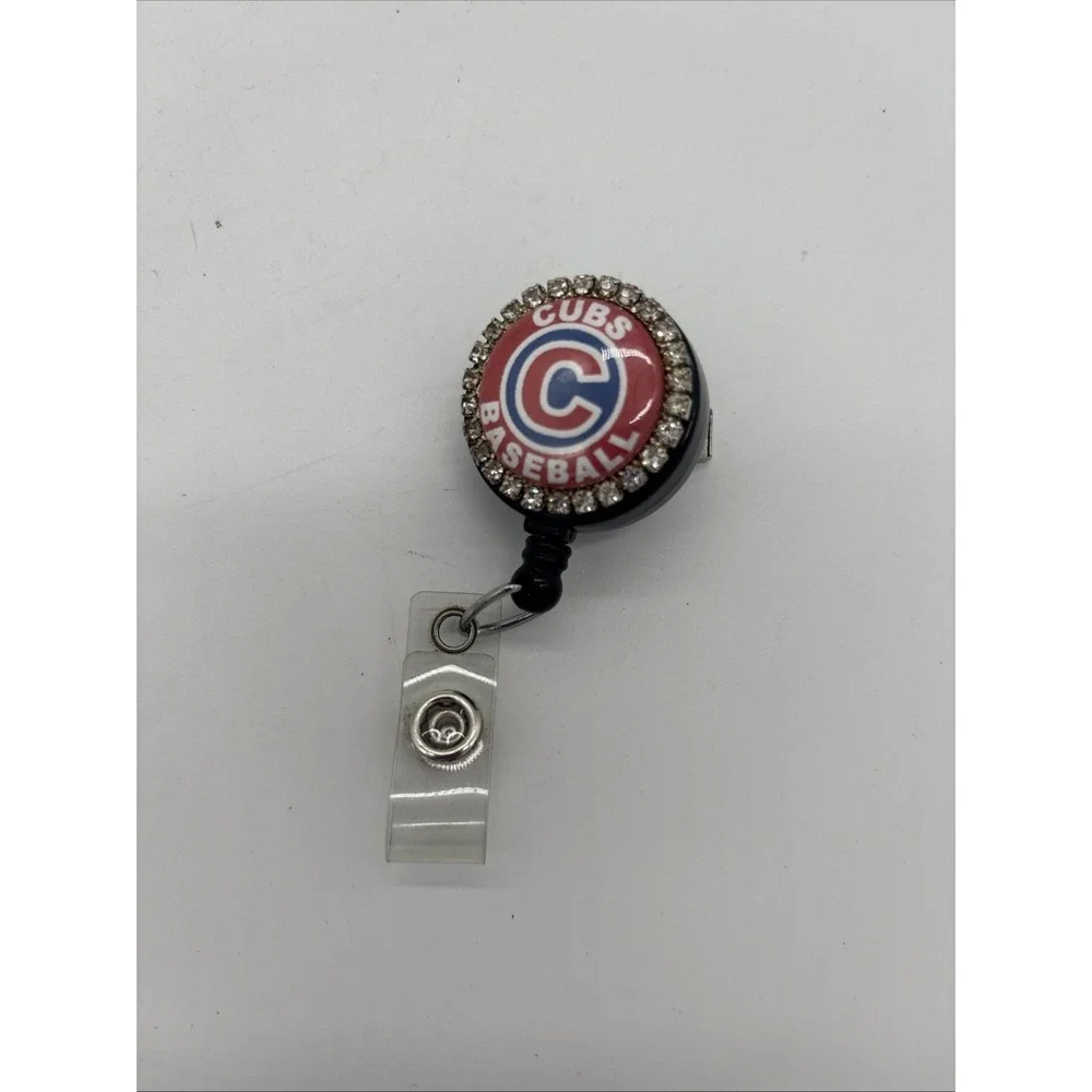 Set Of 2 Chicago Cubs retractable badge reels